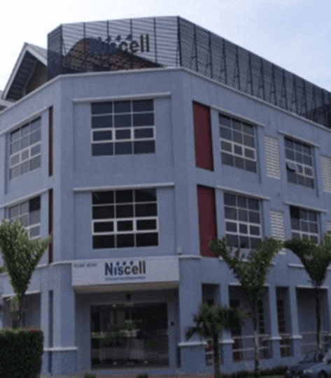 The NiSCELL building in Kota Damansara, Petaling Jaya, photographed from the street.