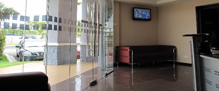 The NiSCELL office lobby and reception interior, Kota Damansara.